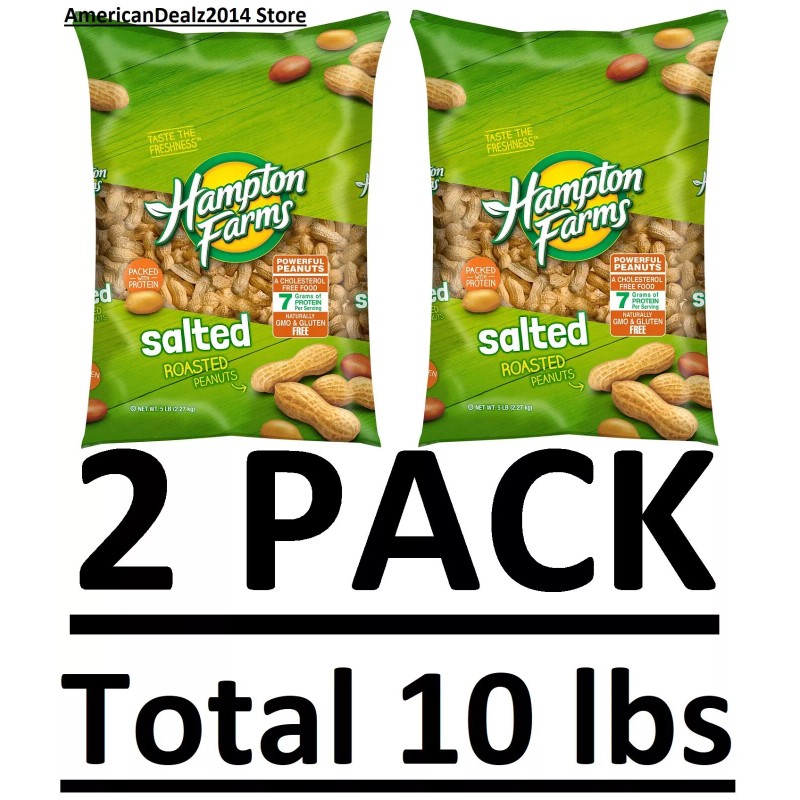 Hampton 2 PACK - Hampton Farms Salted In-Shell Peanuts -