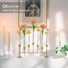 Bud Vases with Candle Holders: Glasseam 7Pcs Small Vase &