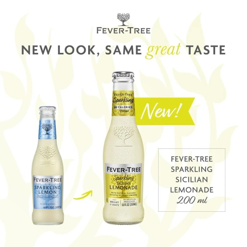 Fever Tree Sparkling Sicilian Lemonade 27.2 oz (Pack of 6)
