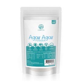 [LENITH] Agar Agar Powder | Vegetable | Gelatin Powder | Seaweed | Thickener | Vegan | Vegetarian | Non-GMO | Gluten-free | Desserts (Powder 4 Ounce)