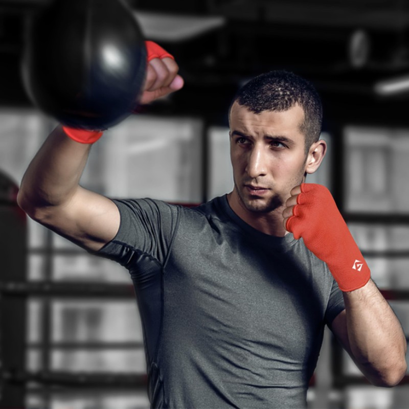 AQF Boxing Inner Gloves Elasticated Fist Protector Mitts Bandages Alternative