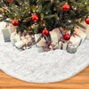 Dremisland Christmas Tree Skirt 48 inches White Christmas Tree Skirt