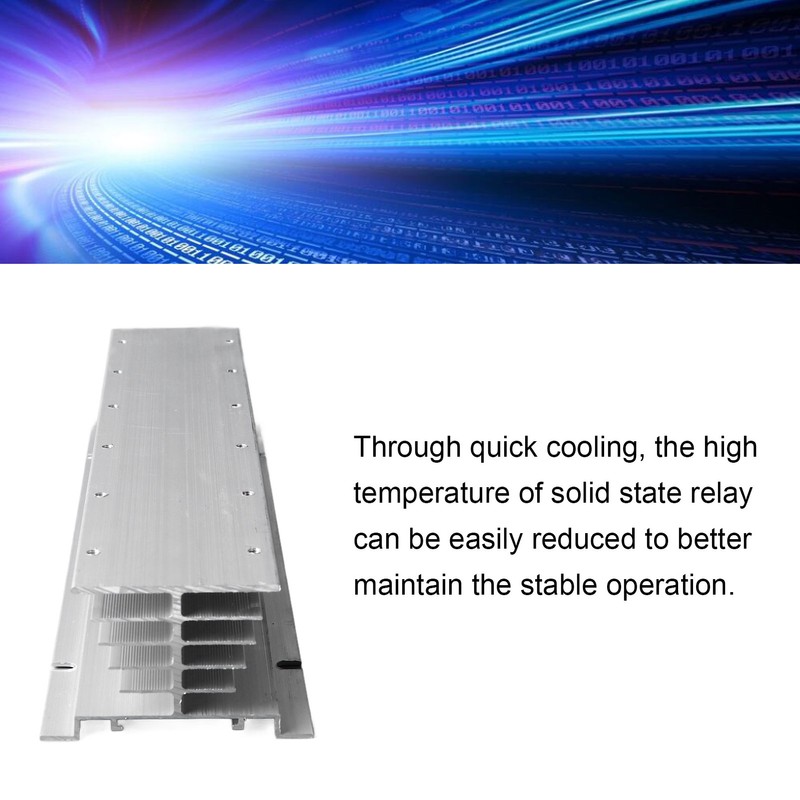 Solid State Relay Heat Sink Single Phase SSR Heatsink Aluminum
