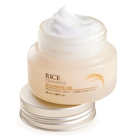 The Face Shop Rice Ceramide - Crema Hidratante Coreana | Ceramidas de Arroz Nutrición Profunda | Fortalece y Repara la Barrera de la Piel | Mejora Elasticidad K-Beauty 50 ml