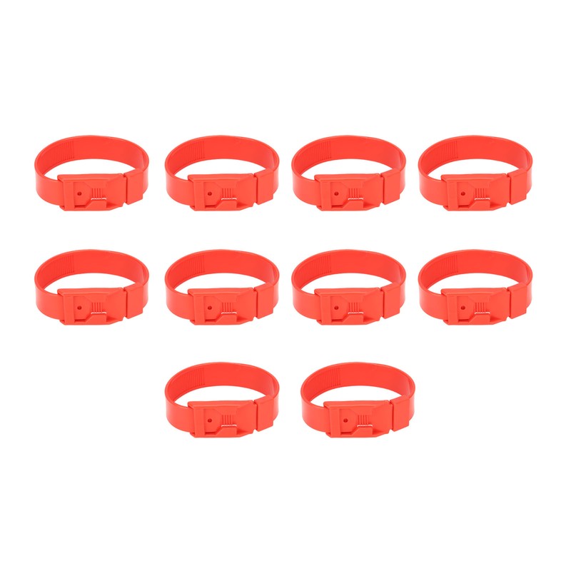 10Pcs Goat Collar Sheep Identification Bands Livestock Marking Ring Farming