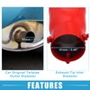 X AUTOHAUX Car Exhaust Tip Heart Shaped Tail Pipe 2.48Inch
