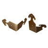 Tiazza 8Pcs Right Angle Brass Box Corner Protector Corner Braces