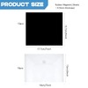 20Pcs/Set 10 Rubber Magnetic Sheets 0.5mm Thickness with 10 Clear