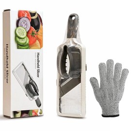 Mandoline Vegetable Slicer for Kitchen - Adjustable 3-Function Thickness,Comfort Grip&Safety Hand Guard,Adjustable Vegetable Slicer,Mandolin,Onion,Potato,Tomato, Cucumber Salad Food Slicer.