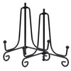 Hordion 2 Pack Plate Stand, 4 Inch Black Iron Easel