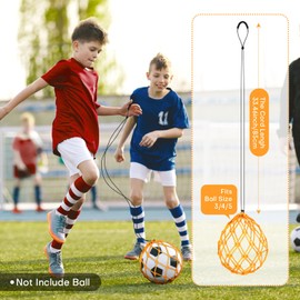 2PCS Soccer Kick Trainer,Soccer Training Equipment,Football Net Kicker,Solo Practice Aid Control Skills for Kids Adults