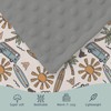 HawSkgFub Boho Beach Surfing Sun Mink Baby Blankets Dotted Backing