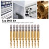 Tap Drill Set, 10 Pieces, Pitch: Approx. 0.03 inches (0.7