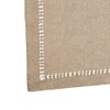 Handmade Hemstitched Natural Rectangle Lace Table Runner, Dining Buffet Table