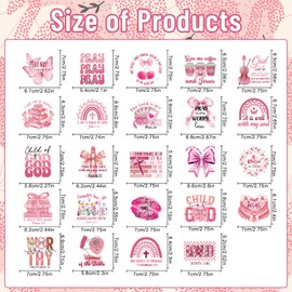 Sitsink Bible Christian Fridge Magnet Stickers - 24 Pcs Inspirational Bible Verse Refrigerator Magnet Pink Bow Refrigerator Stickers for Home Kitchen Office Cruise Door Decor Christian Gifts