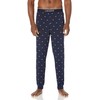 Lacoste mens Allover Croc Print Pant Pajama Bottom, Navy Blue/White,