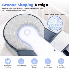 Baby Lounger Pillow for Infant Support Cushion Reflux Breastfeeding Pillow, Bottle Feeding, Tummy Time