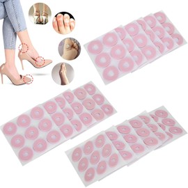 Almohadillas para Maíz, ANGGREK Cojín para Callos de Espuma de Látex Resistente a la Abrasión Protector de Pies Elástico Y Transpirable (redondo)(Round pink L)