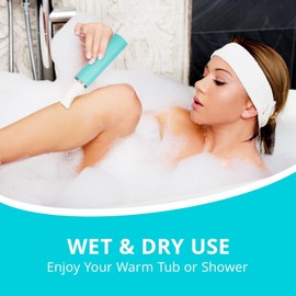 Bikini Trimmer for Women Pubic Hair: 2 in 1 Electric Razors for Women - Rechargeable Electric Shaver - IPX7 Waterproof Lady Shaver for Travel & Shower Use in Summer (Green)