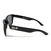 LOCS Hardcore Shades Square Sunglasses with Black Frame, Grey Lenses,