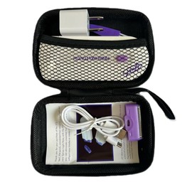 ZNDIJE Black Case for Finishing Touch Hair Remover, Laser Hair Removal, Gazelle Epilators(With A Black Handbag)