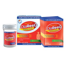 DiaResQ DiaResQ Diarrhea & Immune Support Colostrum Drink Mix for Adults, 6 Ct, Rapid Recovery, Helps Restore Normal Intestinal Function, Vanilla Flavor