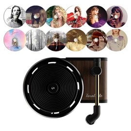 12 Pieces Car Air Freshener Set (Record Player*1 + Aromatherapy Tablet Random Style*12)， Car Air Freshener Retro ，Perfect Vent Clips for Music Fans & Unique Gifts