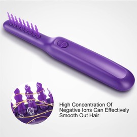 Electric Detangling Brush, Thick and Curly Hair Detangling Brush Detangler Hair Comb for Curly Thick and Straight Hair Wet Dry Hair Brush with Dust Cover Styling Tool Quickly Detangled