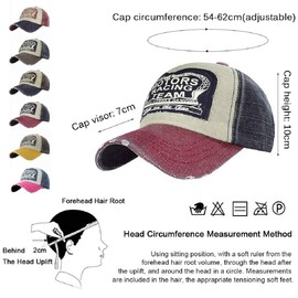 Tuopuda Baseball Cap Retro Vintage Baseball Cap Motors Racing Motorcycle Snap Back Baseball Cap Outdoor Unisex -