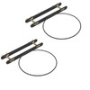 Vercome Hanging Flower Pots Holder-Deck Railing Plant Container Holder for