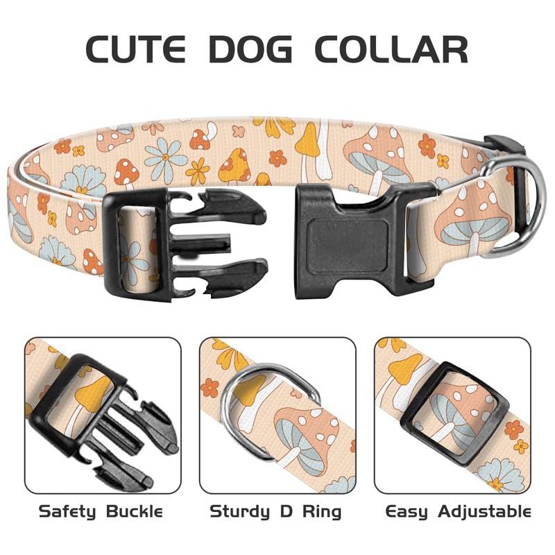 BAYCUFKQ Dog Collar, Cute Pet Collar Adjustable for Large Dogs,