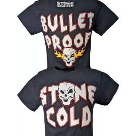 Hybrid Tees Stone Cold Steve Austin Bullet Proof Mens T-shirt - 3XL