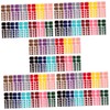 WOONEKY 5sets Charming Toe Nail Wraps Full Covers DIY Press