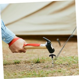 SUPVOX 4pcs Portable Rotating Tent Ground Nails 8x200mm Sturdy Windproof Outdoor Camping Stakes for Sheds Tents