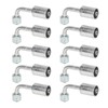 10 Pcs 3/8in Air Conditioning 90 Degree Beadlock Aluminum AC