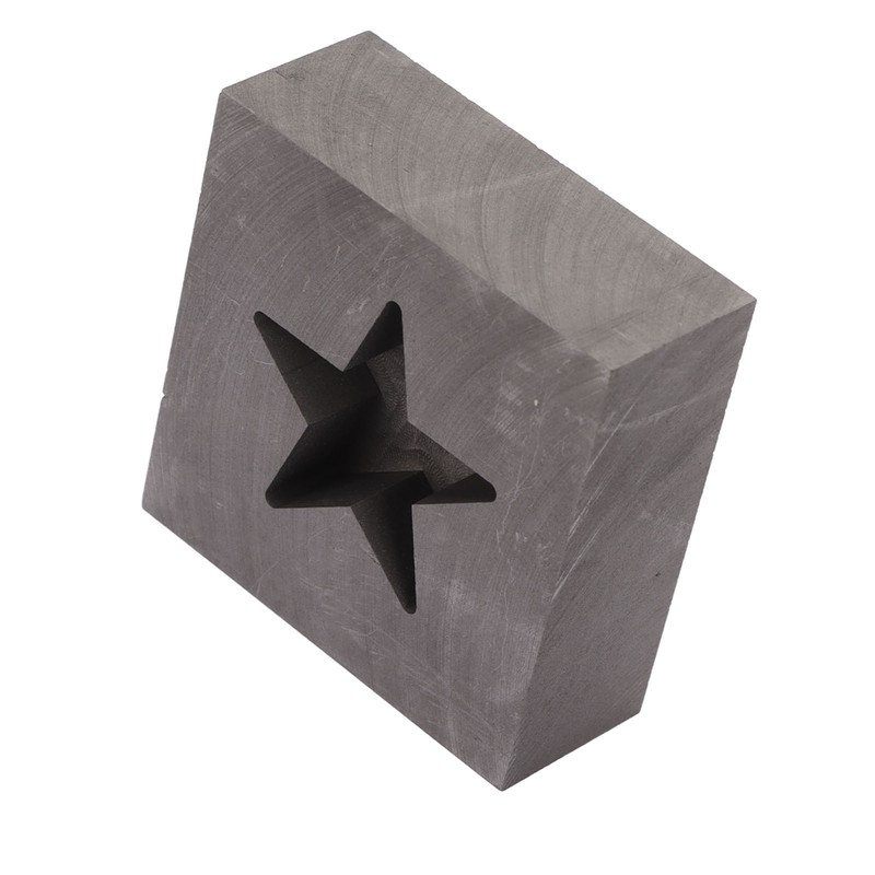 Graphite Ingot Mold Star Shape Gold Silver Melting Casting Mould