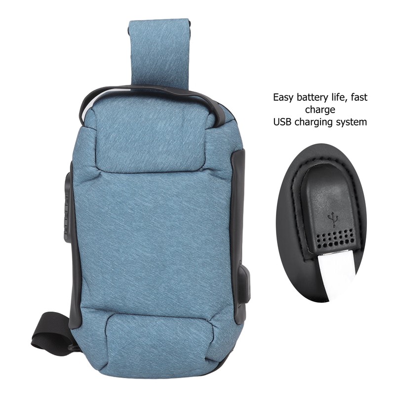Sling Bag Waterproof Anti Theft with Combination Lock Anti Scratch