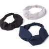 M.H.A.style 21568 Women's Cross Design Hair Band, B. Black