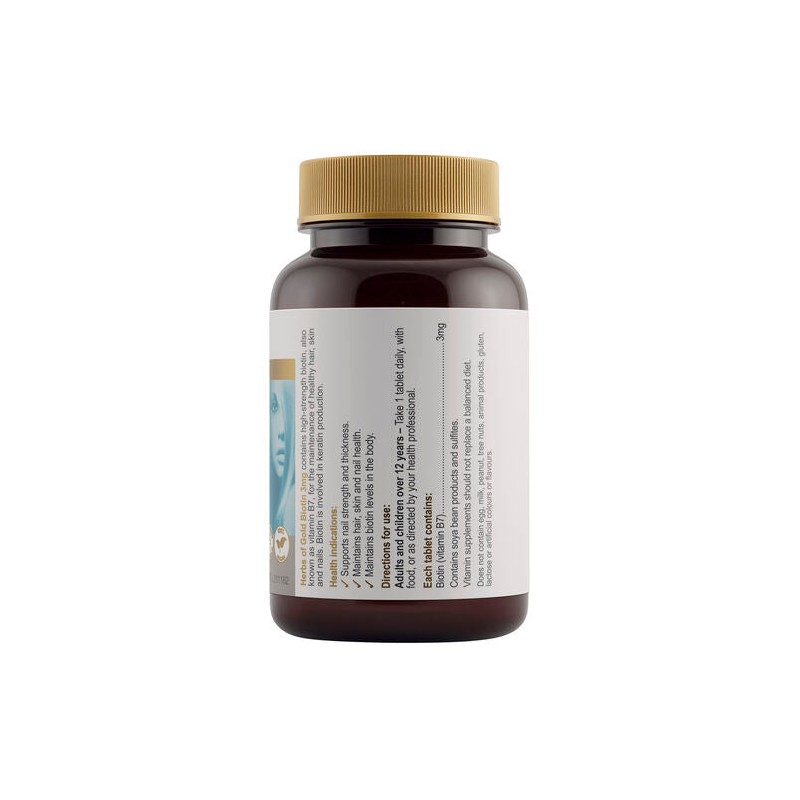 Herbs Of Gold Biotin 3mg 60 Tablets