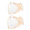2pcs Castor Oil Shoulder Wrap Bag Reusable Organic Cotton Shoulder