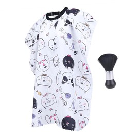 Beavorty 2pcs Boy Girl Haircut Barber Cape Anti-Static Skin-Friendly Hair Salon Cape for Boys Girls for Barbershop Home Use Convenient Neck Duster Included