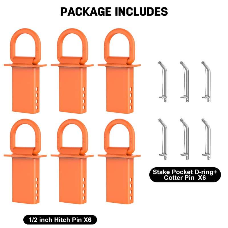 5/8” Stake Pocket Tie Down D Rings | Heavy Duty