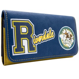 Riverdale High School Est 1941 Archie Purse Tri-Fold Coin Pocket & Card Holder, Blue