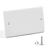 2 Gang Electrical Blanking Plate, Socket Blanking Plate with Screws,