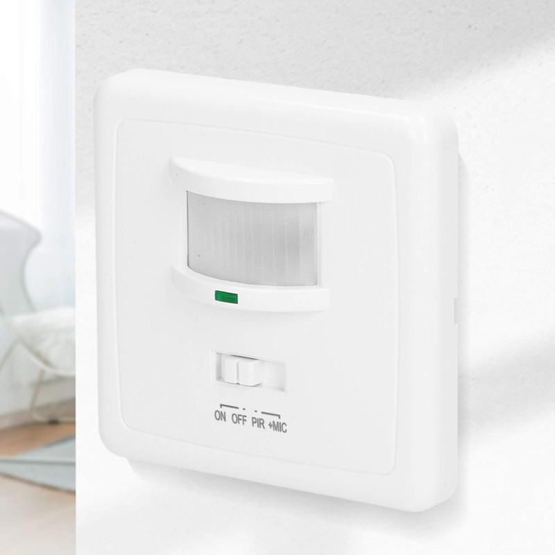 ORNO OR-CR-206 Flush-Mounted Indoor Motion Sensor with Light Switch and