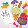 Baker Ross 5pcs Cross Stitch Kits Ice Cream Cross Stitch