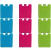 Set of 3 mini ice brick pack block blocks freezer