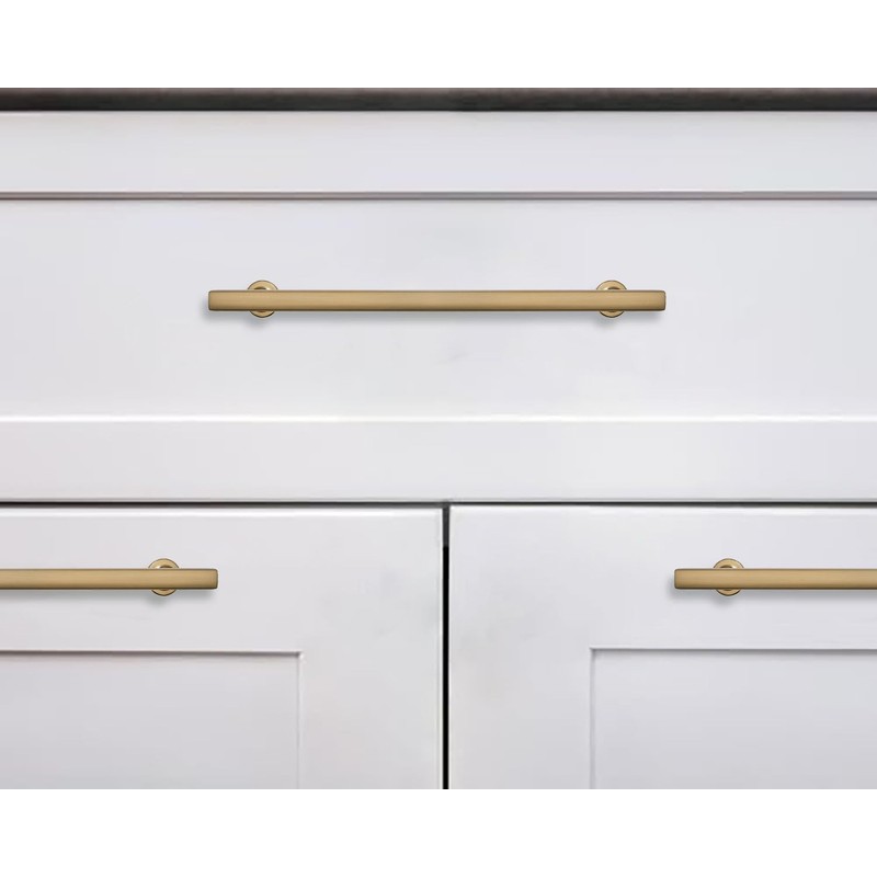 khtumeware 10 Pack 5 Inch(128mm) Champagne Bronze Cabinet Pulls Kitchen