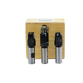 Shars 1" Little Hogger End Mill 3 Pcs Set, 45°, 90° and 3/16R, 3/4'' Shank 404-6700 P[