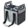 LUILANC Collapsible 6 Bottle Wine Carrier Storage Box Reusable Portable